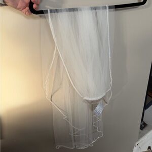 Elegant White Sheer Veil